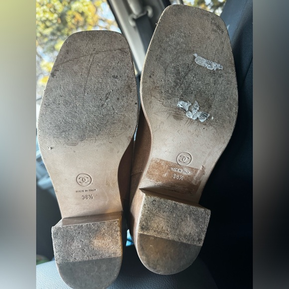 Chanel Brown Suede Logo Boots - Picture 6 of 6